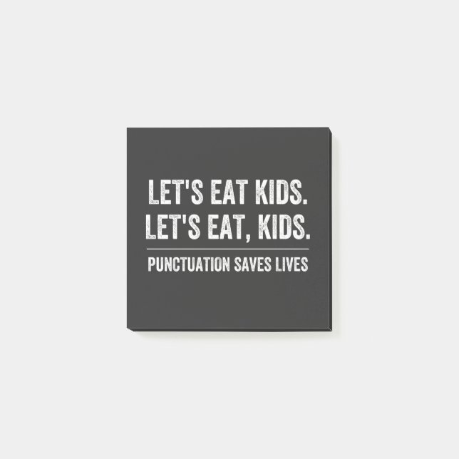 Punctuation Saves Lives Post-it Notes (Front)