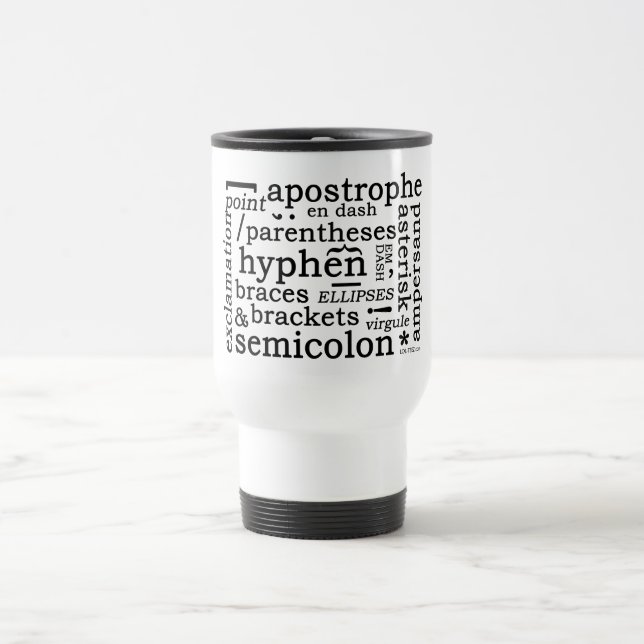 Punctuation Travel Mug (Center)