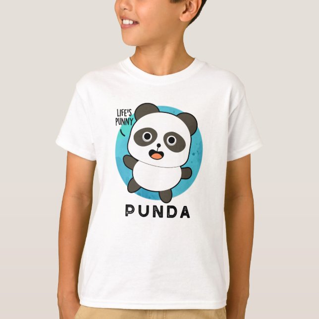 Punda Funny Animal Panda Pun  T-Shirt (Front)