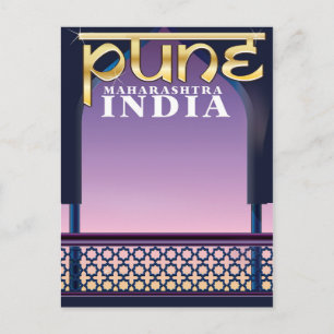 Pune, Maharashtra India vacation poster Postcard