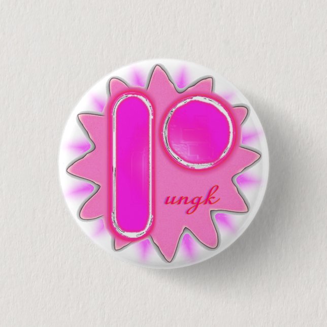 pungk-icon-pin-herm-burst 3 cm round badge (Front)