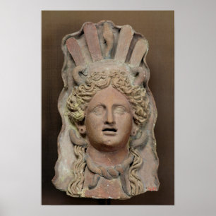 Punic mask representing Demeter Poster