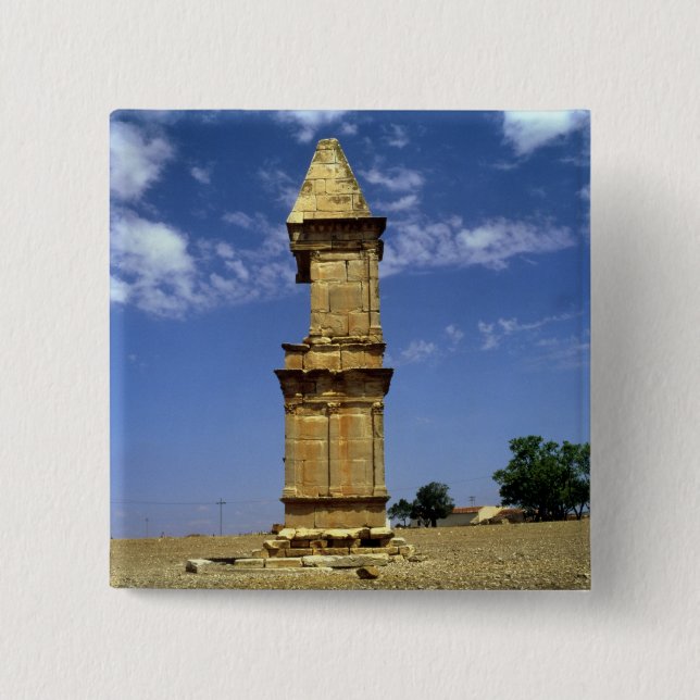 Punic War Monument, 3rd-2nd century BC 15 Cm Square Badge (Front)