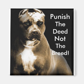 Punish the deed, not the breed magnet