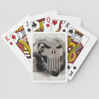 Punisher & Logo Grunge Graphic Playing Cards