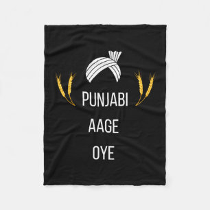 Punjabi Aa Gaye Oye Diljit Dosanjh Lohri Gift Holi Fleece Blanket