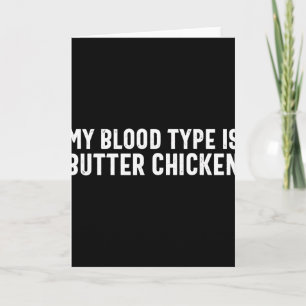 Punjabi Butter Chicken Funny Desi Food Indian  Card