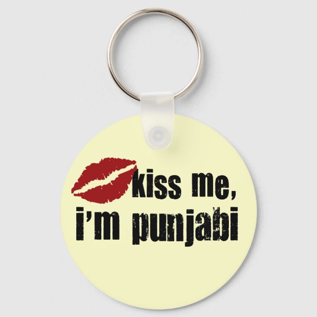 Punjabi Kiss Key Ring (Front)