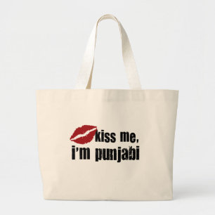Punjabi Kiss Large Tote Bag