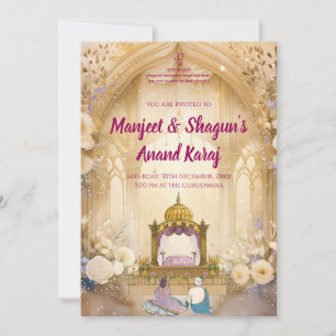 Punjabi Wedding cards Sikh invitations Digital