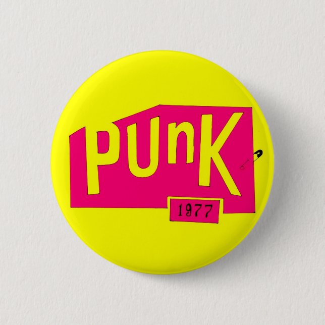 "Punk 1977" Pinback Button (Front)