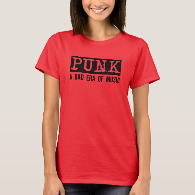 Punk: A rad era of music / black T-Shirt (Front)