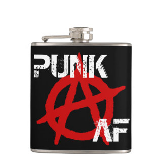 Punk AF Anarchy Hip Flask