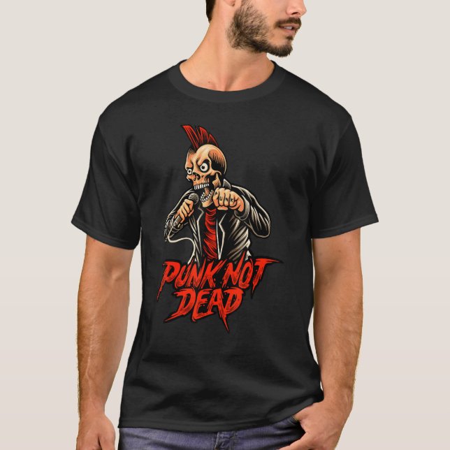 Punk And Rock And Roll T-Shirt (Front)