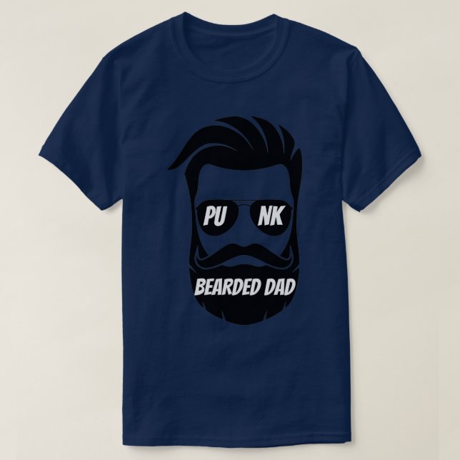 Punk bearded Dad Classic TShirt (Design Front)