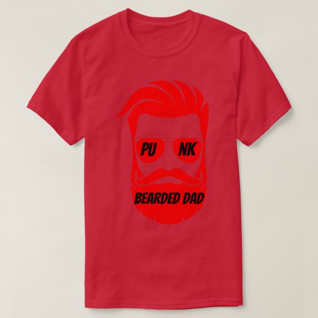 Punk bearded dad T-Shirt (Design Front)