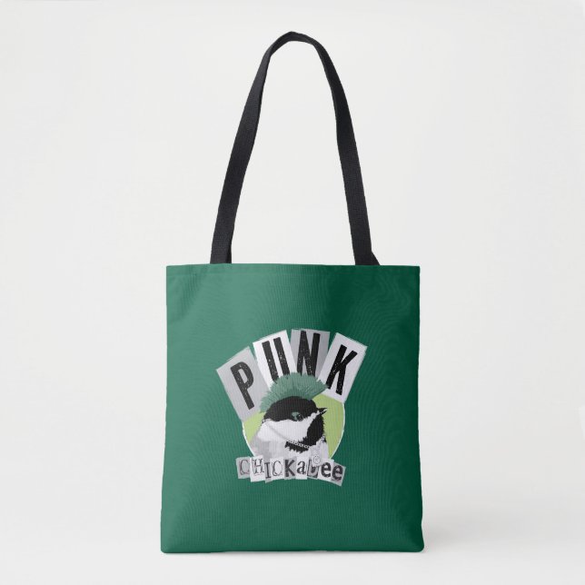 Punk Chickadee Tote Bag (Front)