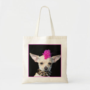 Punk Chihuahua Tote Bag