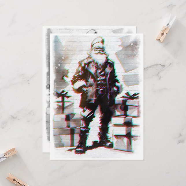 Punk Christmas (Holy Wall). Card (Front/Back In Situ)