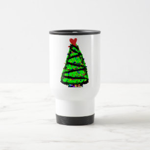 Punk Christmas tree Travel Mug
