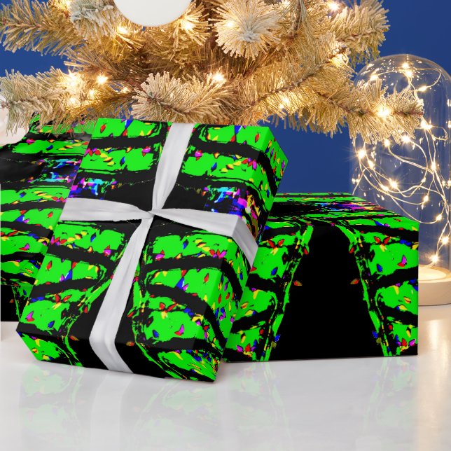 Punk Christmas tree  Wrapping Paper (Holidays)