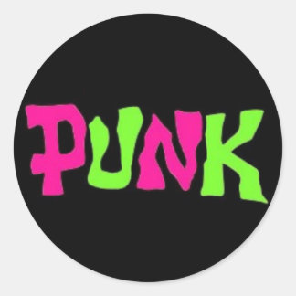PUNK CLASSIC ROUND STICKER