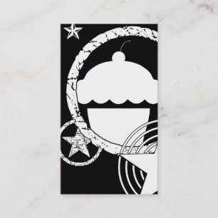 punk cupcake business card