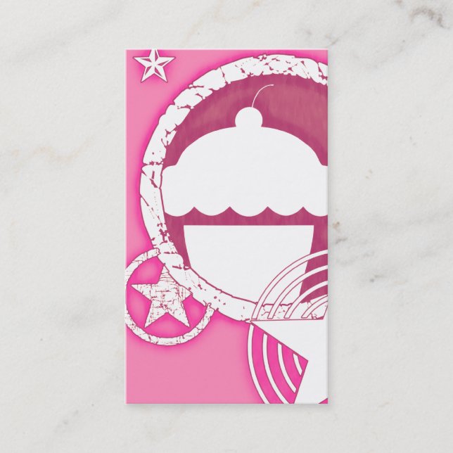 punk cupcake business card (Front)