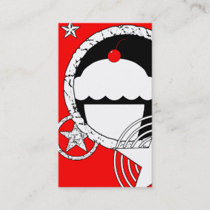 punk cupcake business card