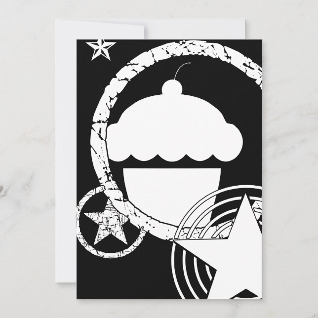 punk cupcake invitation (Front)