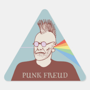 Punk Freud Triangle Sticker