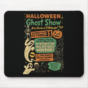Punk Funny Horror Spooky Halloween Ghost Show Ghos Mouse Mat