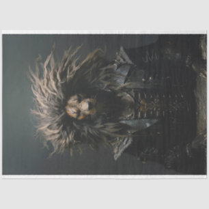 Punk Gang African Lion in Leather Decoupage Tissue Paper