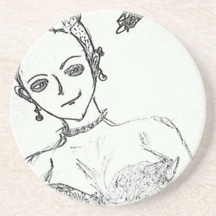 punk girl coaster