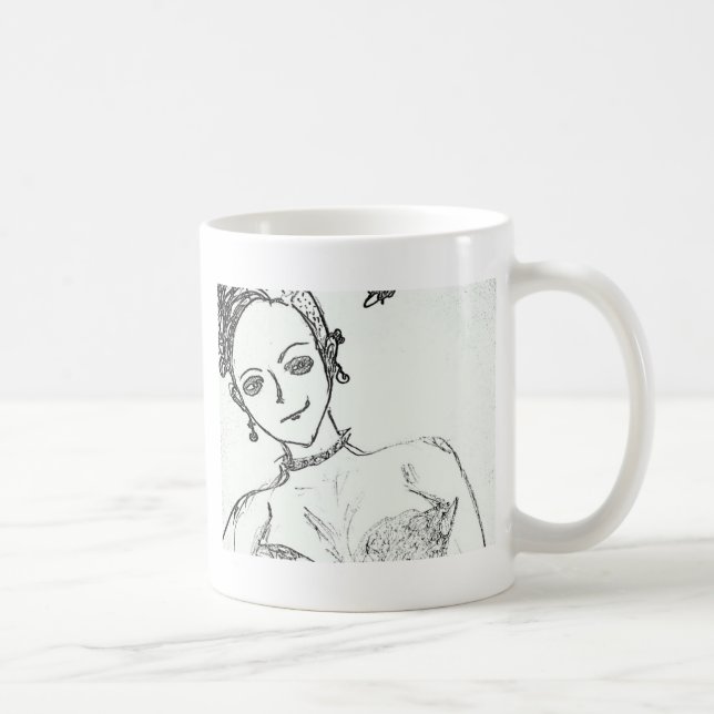punk girl coffee mug (Right)