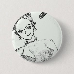 punk girl is sophie??? 6 cm round badge