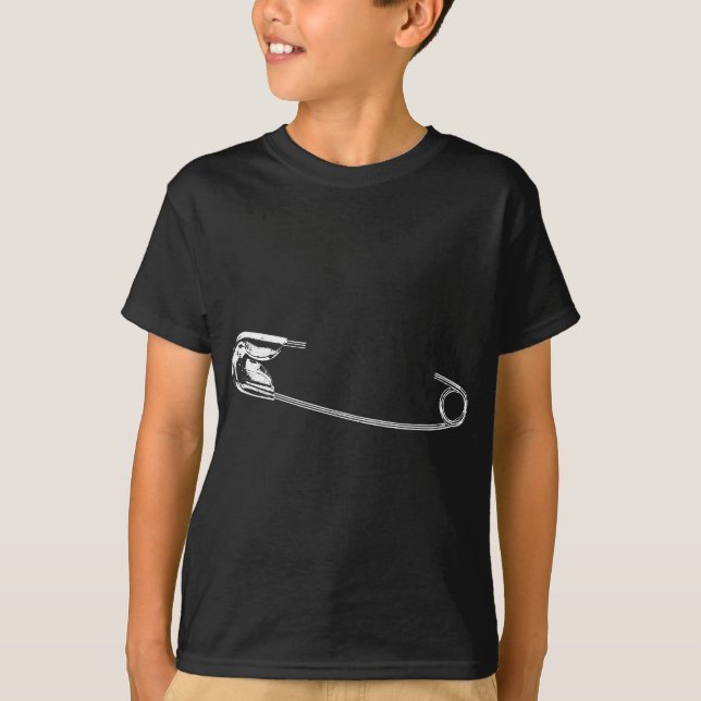 Punk Goth Safety Pin T-Shirt (Front)