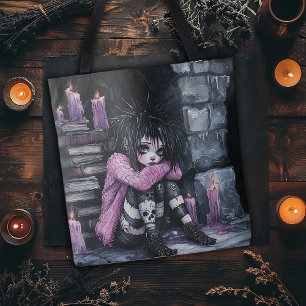 Punk Gothic Girl Tote Bag