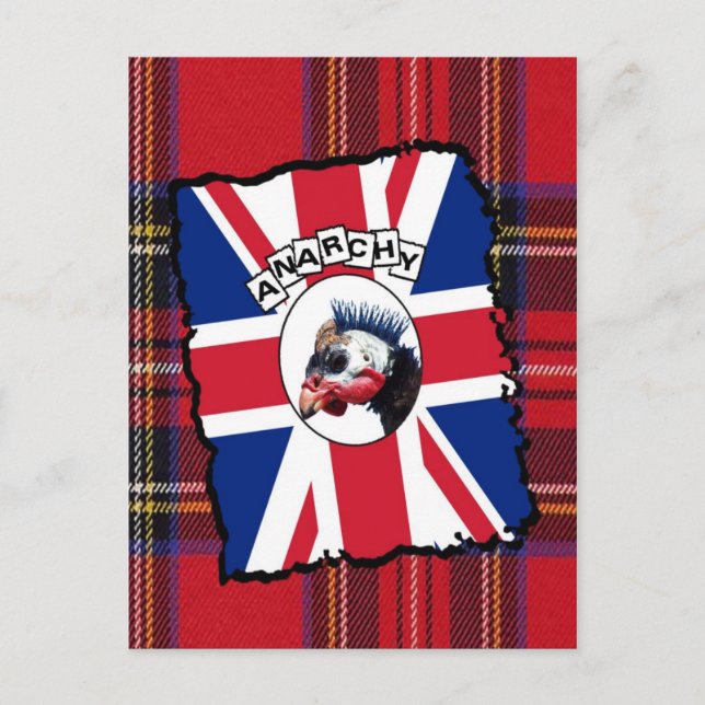 Punk guineafowl postcard (Front)