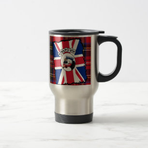 Punk guineafowl travel mug