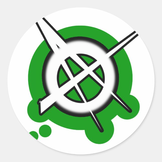 punk guys girls ANARCHY PUNK ROCK music Classic Round Sticker (Front)