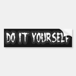 punk guys girls DIY PUNK ROCK music Bumper Sticker