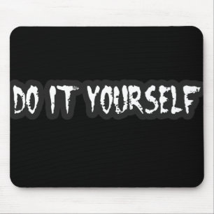 punk guys girls DIY PUNK ROCK music Mouse Mat