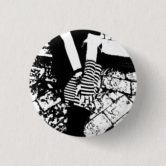 punk hearted 3 cm round badge