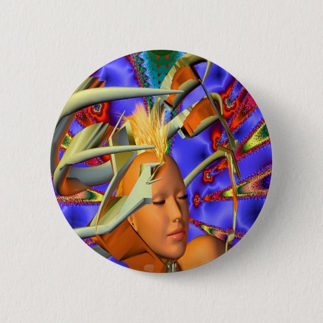 Punk Heaven 6 Cm Round Badge (Front)