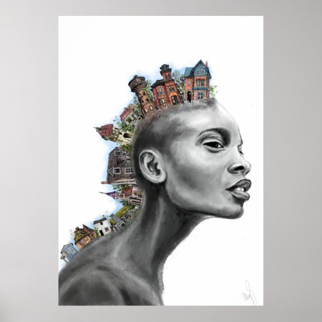 Punk House Hair Girl Poster (Front)