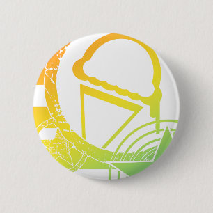 punk ice cream dripz 6 cm round badge