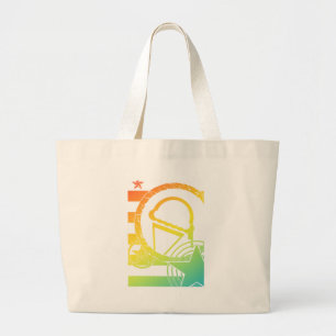 punk ice cream dripz large tote bag