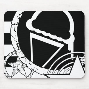 punk ice cream dripz mouse mat