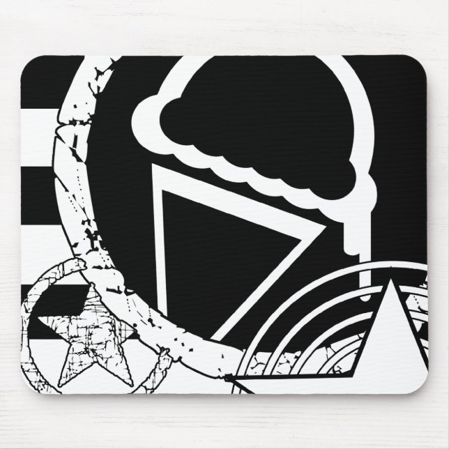 punk ice cream dripz mouse mat (Front)